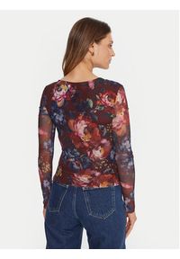 Guess Bluzka W5BP32 KCZC2 Kolorowy Slim Fit. Materiał: syntetyk. Wzór: kolorowy #5
