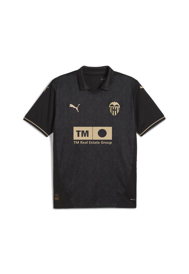 Puma - Męska koszulka wyjazdowa Valencia CF 24/25 PUMA Black Gold. Kolor: czarny, żółty, wielokolorowy