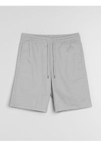 Sinsay - Bawełniane szorty jogger - kremowy. Kolor: kremowy. Materiał: bawełna