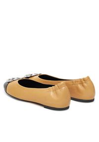 Tory Burch Baleriny Claire Cap-Toe Ballet 156309 Beżowy. Kolor: beżowy. Materiał: skóra #3