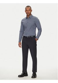 Calvin Klein Koszula LV04LB145G Niebieski Slim Fit. Kolor: niebieski. Materiał: bawełna #4