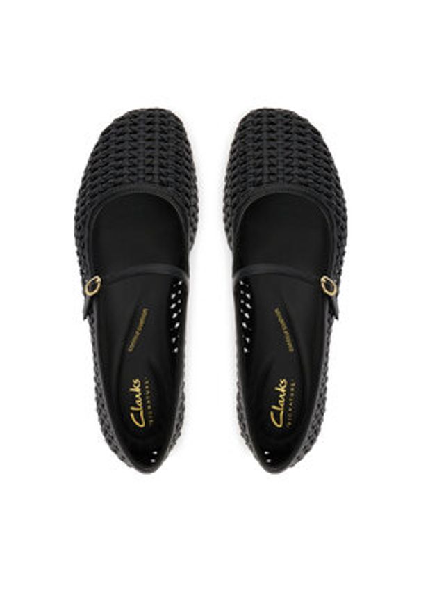 Clarks Baleriny Livia Sky 26185979 Czarny. Kolor: czarny. Materiał: skóra