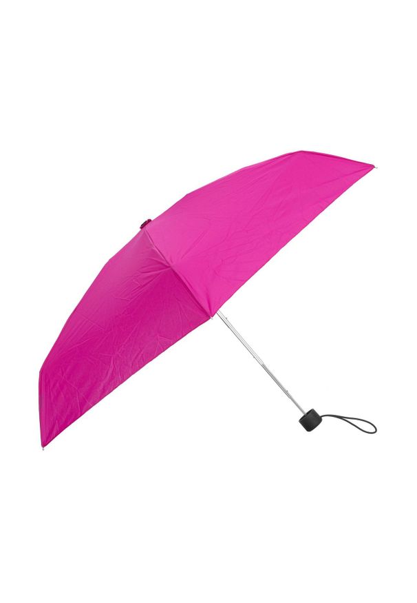 Ochnik - Składany mały parasol damski w kolorze różowym. Kolor: różowy. Materiał: poliester