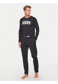 Jack & Jones - Jack&Jones Piżama Elton 12267003 Czarny Standard Fit. Kolor: czarny. Materiał: bawełna