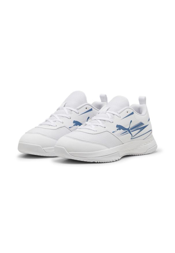 Puma - Buty do sportów halowych Varion II PUMA White Blue Horizon. Kolor: biały, niebieski, wielokolorowy