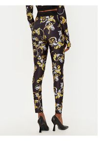 Versace Jeans Couture Legginsy 78HAC101 Czarny Slim Fit. Kolor: czarny. Materiał: syntetyk