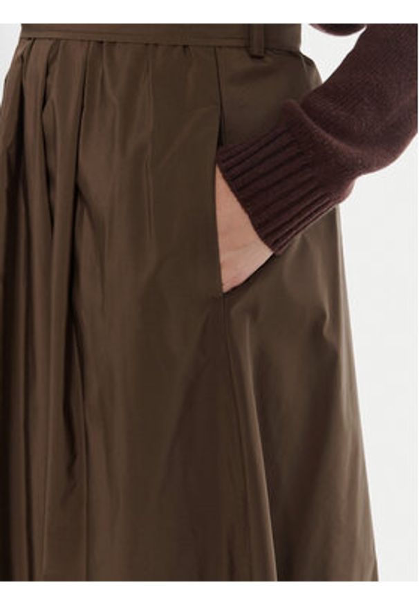 Weekend Max Mara Spódnica trapezowa Zarda 2525106031 Brązowy Regular Fit. Kolor: brązowy. Materiał: bawełna, syntetyk