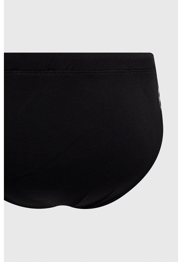 Bikkembergs kąpielówki kolor czarny. Kolor: czarny. Materiał: materiał. Wzór: aplikacja