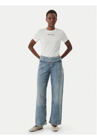 Tommy Jeans T-Shirt DW0DW22277 Biały Regular Fit. Kolor: biały. Materiał: bawełna #2