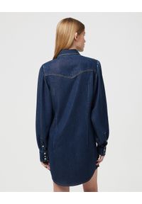 Wrangler - WRANGLER DAMSKA SUKIENKA JEANSOWA WRANGLER BALLOONSLEEVE SHIRT DRESS RINSE 112350339. Materiał: jeans #4