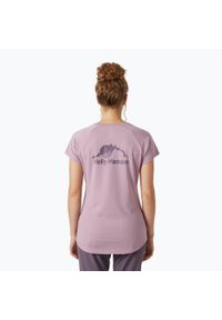 Koszulka damska Helly Hansen Nord Graphic Drop. Kolor: fioletowy. Sport: turystyka piesza #1