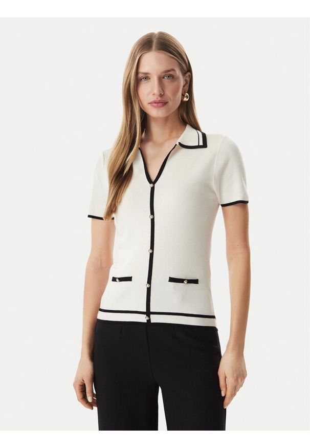 Morgan Sweter 261-MTOIRI Kremowy Regular Fit. Kolor: kremowy. Materiał: wiskoza