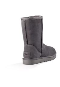 Ugg - UGG W Classic Short II Buty zimowe damskie. Okazja: na plażę, na co dzień. Kolor: srebrny. Materiał: zamsz, materiał, wełna. Szerokość cholewki: normalna. Sezon: zima. Styl: młodzieżowy, elegancki, casual, klasyczny #2