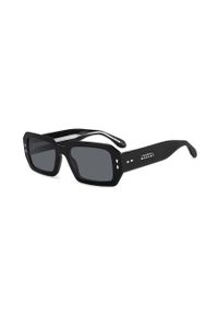 ISABEL MARANT - Isabel Marant okulary przeciwsłoneczne damskie kolor czarny. Kształt: prostokątne. Kolor: czarny #6