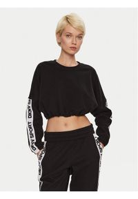 DKNY Sport Spodnie dresowe DP4P3462 Czarny Regular Fit. Kolor: czarny. Materiał: syntetyk, bawełna