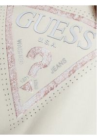 Guess Bluza W5RQ09 K8802 Écru Regular Fit. Materiał: bawełna, syntetyk