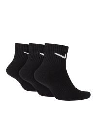 Nike - Skarpety Everyday Cushion Ankle 3 Pary. Kolor: czarny. Materiał: bawełna, poliester, elastan