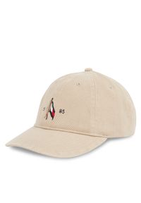 TOMMY HILFIGER - Tommy Hilfiger Czapka z daszkiem Seasonal Flag Wash 6 Panel Cap AM0AM13348 Beżowy. Kolor: beżowy. Materiał: materiał, bawełna