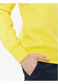 TOMMY HILFIGER - Tommy Hilfiger Bluza Flag Logo MW0MW32735 Żółty Regular Fit. Kolor: żółty. Materiał: bawełna #5
