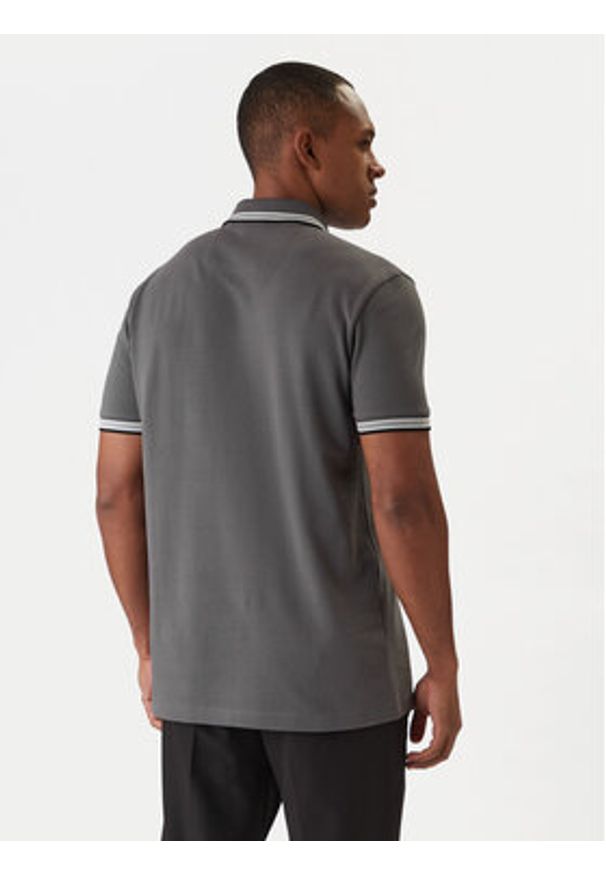 BOSS Polo Paddy 50469055 Szary Regular Fit. Typ kołnierza: polo. Kolor: szary. Materiał: bawełna