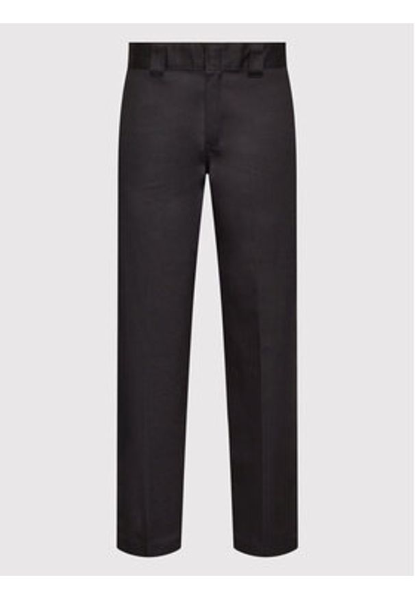 Dickies Spodnie materiałowe Work DK0A4XK9BLK Czarny Slim Fit. Kolor: czarny. Materiał: syntetyk