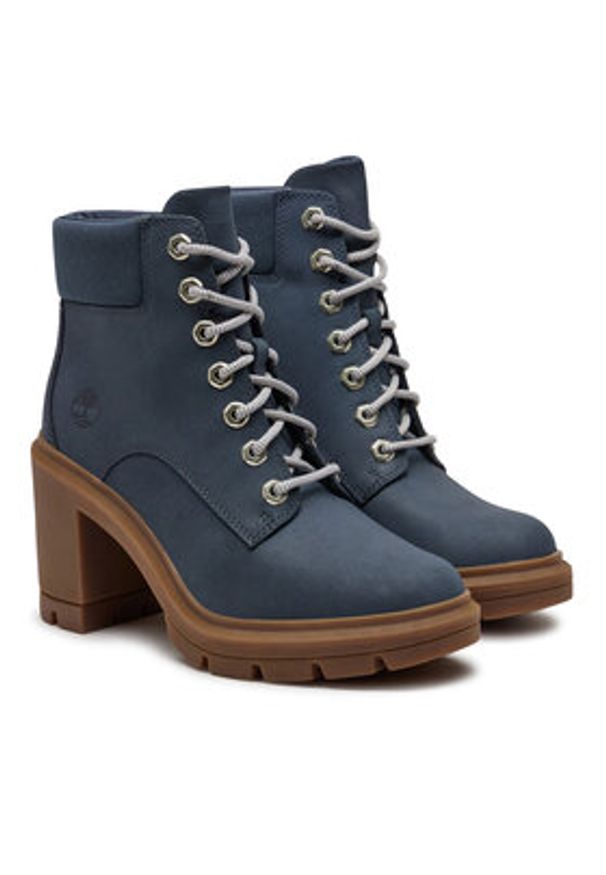 Timberland Botki TB0A2CKCEP21 Granatowy. Kolor: niebieski. Materiał: nubuk, skóra