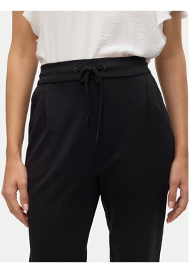 Vero Moda Spodnie materiałowe Eva 10197909 Czarny Loose Fit. Kolor: czarny. Materiał: wiskoza