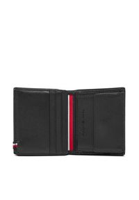 TOMMY HILFIGER - Tommy Hilfiger Duży Portfel Męski Th Foundation Trifold AM0AM13510 Czarny. Kolor: czarny. Materiał: skóra