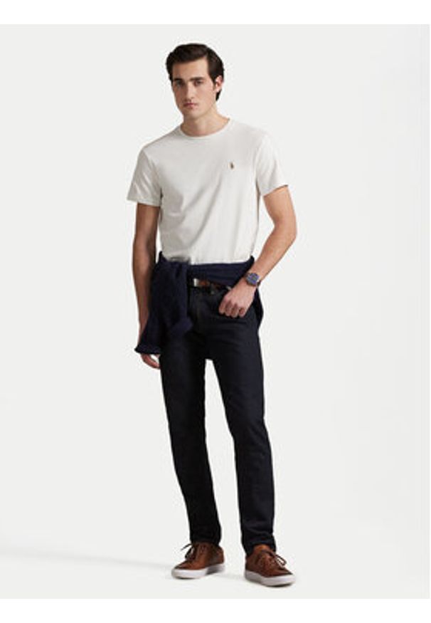 Polo Ralph Lauren T-Shirt 710740727 Biały Slim Fit. Typ kołnierza: polo. Kolor: biały. Materiał: bawełna