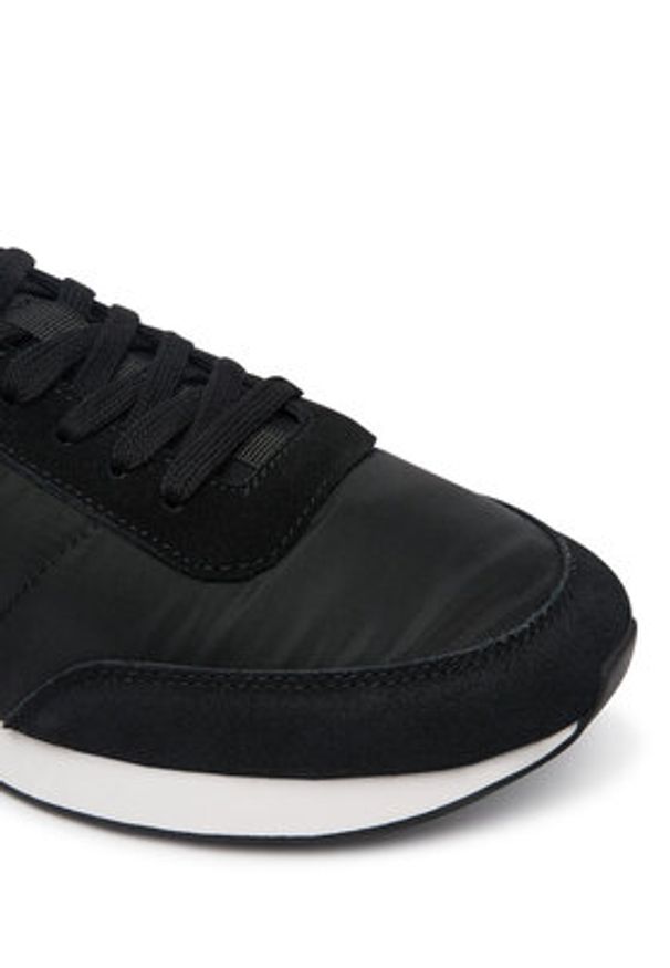 Calvin Klein Jeans Sneakersy Retro Runner Sock Laceup Mix YM0YM01414 Czarny. Kolor: czarny. Materiał: materiał