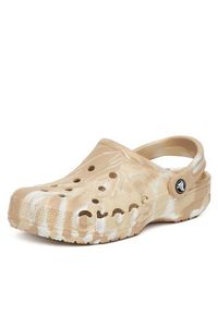 Crocs Klapki BAYA MARBLED CLOG 206935-2ZM Beżowy. Kolor: beżowy