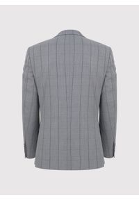 Pako Lorente - PAKO LORENTE – Szara marynarka garniturowa w kratę Windowpane. Kolor: szary. Materiał: wiskoza, poliester, elastan #5