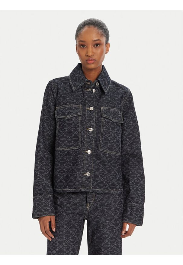 Hugo - HUGO Kurtka jeansowa Gadison 50541531 Granatowy Regular Fit. Kolor: niebieski. Materiał: bawełna