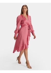 Swing Sukienka koktajlowa 5AG13600 Różowy Regular Fit. Kolor: różowy. Materiał: syntetyk. Styl: wizytowy