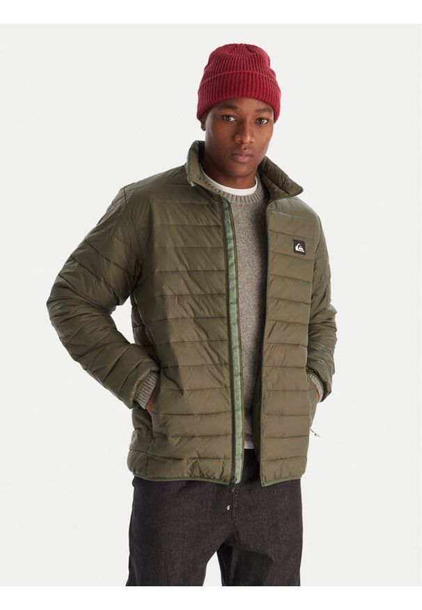 Quiksilver Kurtka przejściowa Scaly FZ EQYJK04190 Zielony Regular Fit. Kolor: zielony. Materiał: syntetyk