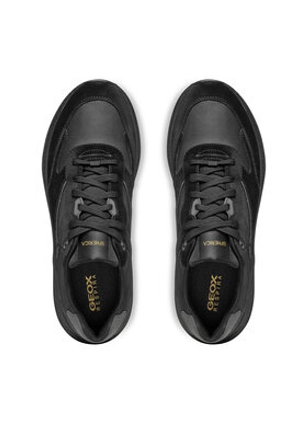 Geox Sneakersy U Spherica Actif X1 U46HGA 02285 C9997 Czarny. Kolor: czarny. Materiał: zamsz, skóra