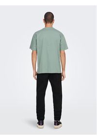 Only & Sons T-Shirt Fred 22022532 Zielony Relaxed Fit. Kolor: zielony. Materiał: bawełna