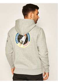 Alpha Industries Bluza Space Shuttle 178317 Szary Regular Fit. Kolor: szary. Materiał: bawełna