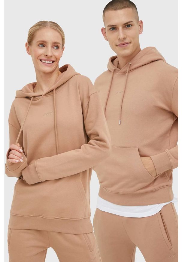 ARKK Copenhagen - Arkk Copenhagen bluza bawełniana unisex kolor beżowy z kapturem gładka. Typ kołnierza: kaptur. Kolor: beżowy. Materiał: bawełna. Wzór: gładki
