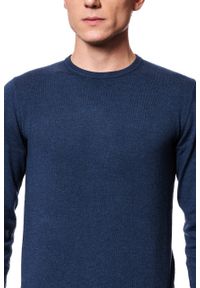 Wrangler - WRANGLER CREWNECK MĘSKI SWETER KLASYCZNY KNIT NAVY W8A02P114. Styl: klasyczny #5