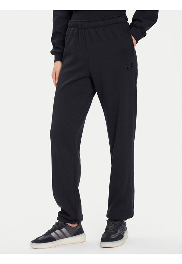 Under Armour Spodnie dresowe Ua Icon 6003676 Czarny Loose Fit. Kolor: czarny. Materiał: syntetyk