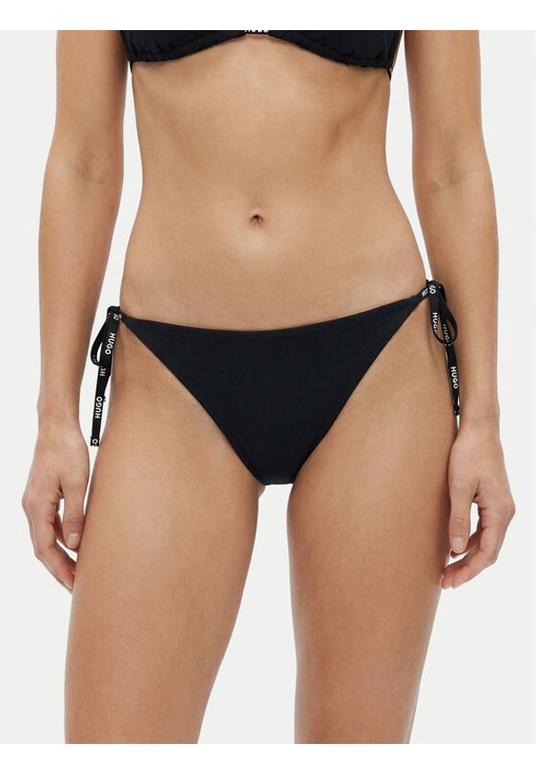 Hugo - HUGO Dół od bikini 50555671 Czarny. Kolor: czarny. Materiał: syntetyk
