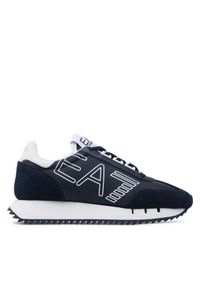 EA7 Emporio Armani Sneakersy X8X101 XK257 N527 Granatowy. Kolor: niebieski. Materiał: materiał