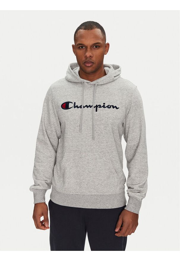 Champion Bluza 220726 Szary Slim Fit. Kolor: szary. Materiał: bawełna, syntetyk