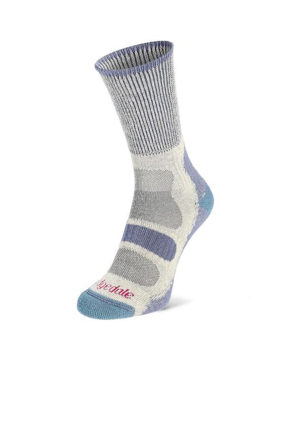 BRIDGEDALE - Skarpety do turystyki damskie Bridgedale HIKE LW COOL COM LD. Kolor: niebieski. Materiał: poliamid, poliester, lycra, bawełna, elastan, nylon. Sport: turystyka piesza