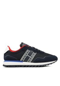 Tommy Jeans Sneakersy Tjm Retro Runner EM0EM01223 Granatowy. Kolor: niebieski. Materiał: materiał