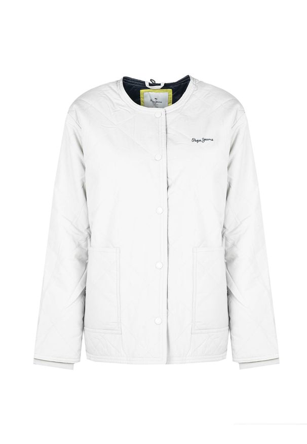 Pepe Jeans Kurtka "Frida" | PL402016 | Frida | Kobieta | Granatowy. Okazja: na co dzień. Typ kołnierza: kołnierzyk stójkowy. Kolor: niebieski. Materiał: poliester. Wzór: aplikacja. Styl: casual