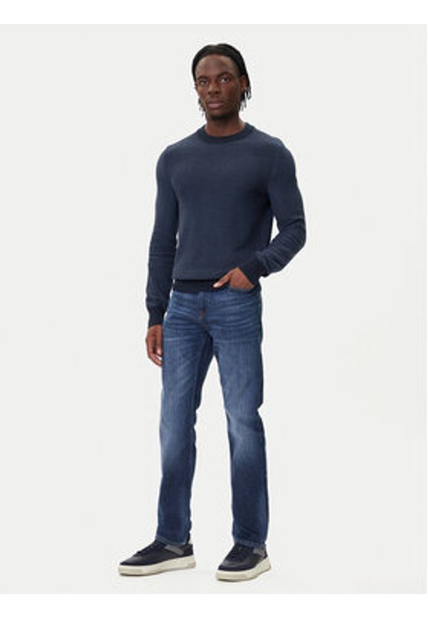 BOSS Jeansy Delaware Bo 50549523 Granatowy Slim Fit. Kolor: niebieski