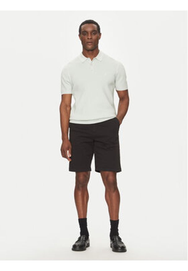 Calvin Klein Szorty materiałowe Modern Twill Reg. Straight Short K10K114068 Czarny Regular Fit. Kolor: czarny. Materiał: bawełna