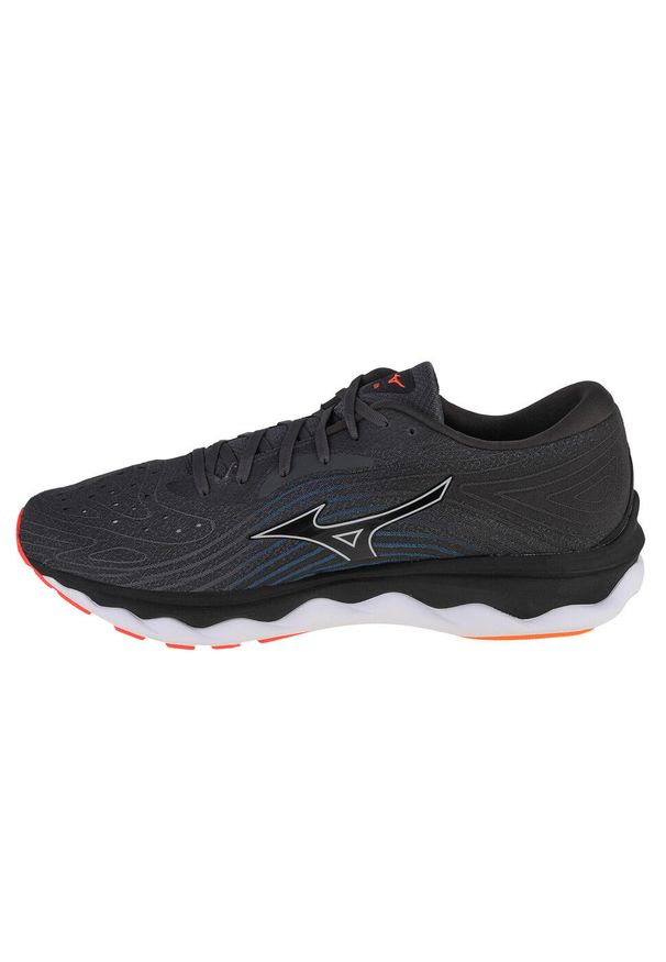 Buty do biegania męskie, Mizuno Wave Sky 6. Kolor: pomarańczowy, wielokolorowy, szary. Model: Mizuno Wave